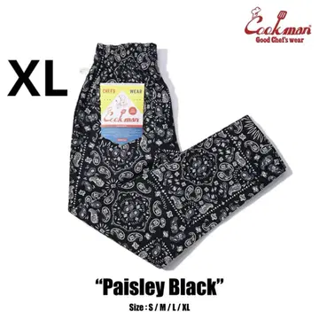 Cookman Chef Pants 페이즐리 Black 블랙