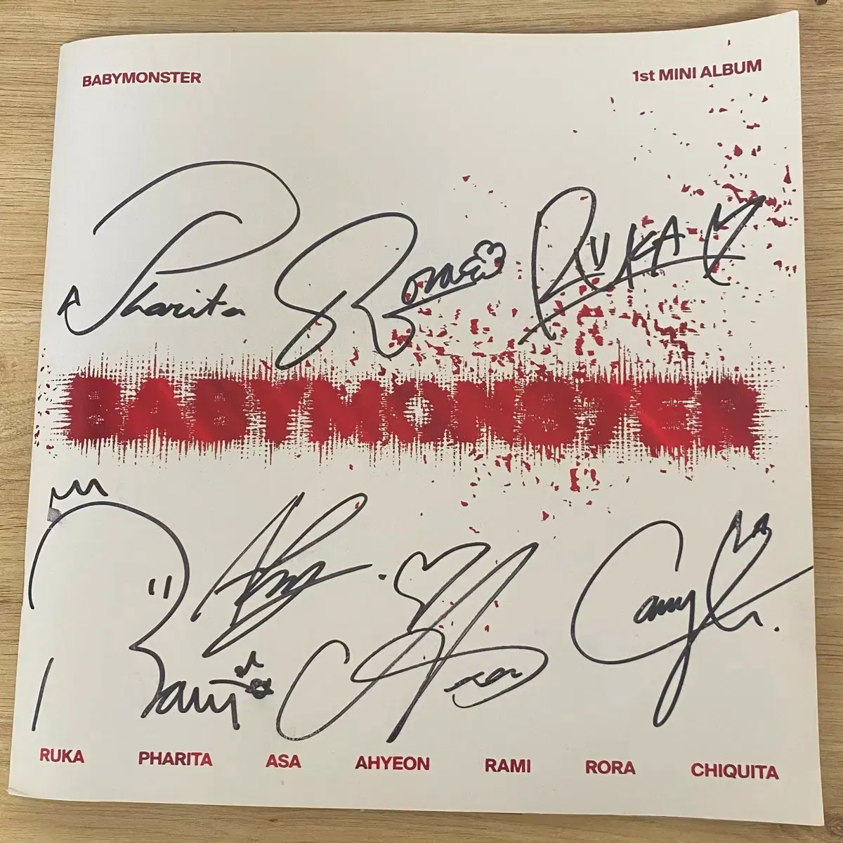 Baby Monster album genuine sign on Bunjang Global Site.
