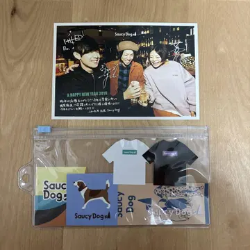 saucy dog 스티커 세트 엽서