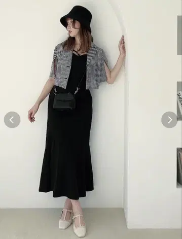 dazzlin 숏 콤비 셔츠 2 피스 원피스