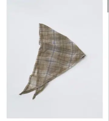Sheer Check Scarf 올리브 TODAYFUL