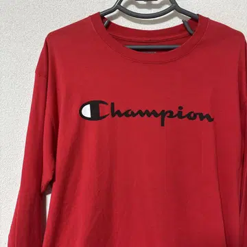 Champion 로고 긴팔 티셔츠