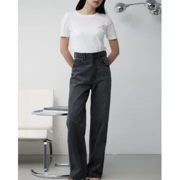 AZUL DENIM 하이웨스트 와이드 데님