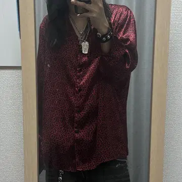 표범 무늬 셔츠 그런지