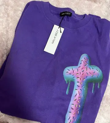 MILKBOY GOD DONUTS L.S. TEE 퍼플