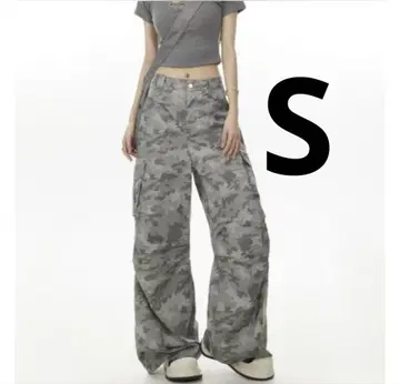 카모플라쥬 바지 팬츠 S