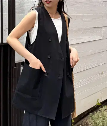 CIAOPANIC 노카라 린넨 혼방 베스트