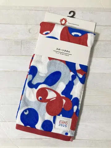 오사카 간사이 만박 스포츠 타월 미야쿠미야쿠 만박 디자인