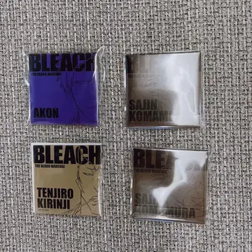 BLEACH 스퀘어 캔뱃지 가라퐁 아콘 코마무라 키린지