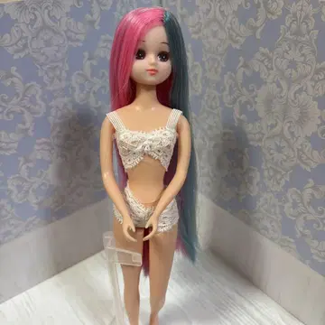 해시태그 리카짱 컬러풀 헤어 레인보우 유니콘 핑크 헤어