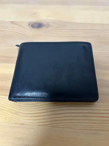 Mb pellami 남성용 접이식 지갑 네이비 가죽
