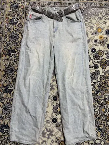 9090 배기 데님