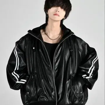 자켓 광택 라인 V계열 러프 아들러 adrer 루즈핏
