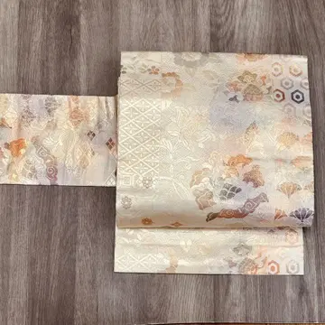 나고야 오비 순수 실크 니시진 비단 오비(약 27.3cm) so062