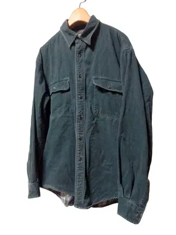 USA제 90s 엘엘빈 LLBEAN 긴팔 헤비 셔츠 M 안감 있음