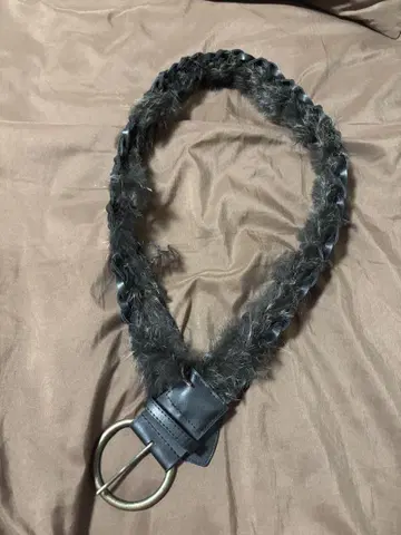 꼬임 가죽 퍼 벨트