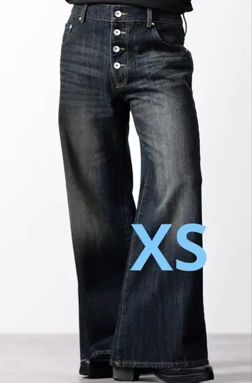 완판템 거의 미사용 CLEL 빈티지 디자인 판탈롱 데님 팬츠 XS