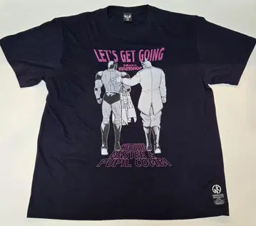 [ 레어 ] 근육맨 초인사제 콤비 T셔츠 네이비 L사이즈