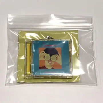 미니어처 CD풍 키링 레몬파이 마카로니 연필
