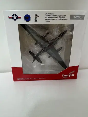 [ herpa ] 미국 공군 록히드 TR1-A 드래곤 레이디 1/200