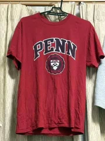 챔피온 PENN 프린트 T셔츠 빨간색