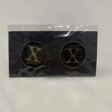 X JAPAN 핀 배지 2개 세트 골드 실버