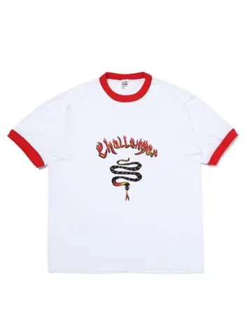 CHALLENGER BURNING SNAKE RINGER TEE