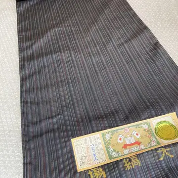 본고장 오시마 명주 츠무기 미인 줄무늬 오시마 순수 실크 옷감