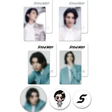 Snow Man 1st POP-UP 포토 카드 캔뱃지 세트 라울