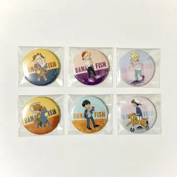 BANANAFISH 트레이딩 캔뱃지 6종 세트