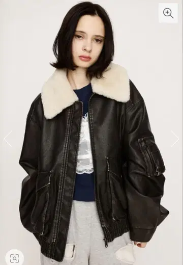 SLY WASHED PUFFER 블루종