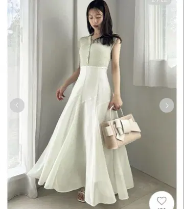 FRAY I.D 폴로 칼라 콤비 원피스 완판 색상 0 사이즈