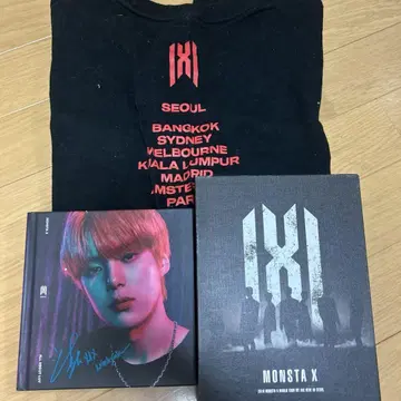monsta x 티셔츠 CD 라이브 DVD (오너먼트 등만)