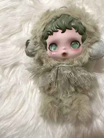 POP MART SKULLPANDA 스컬팬더 봉제 인형 펜던트 그린