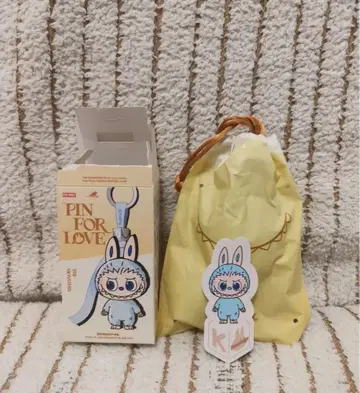 Labubu 알파벳 [ K ] 봉제 인형 펜던트 popmart