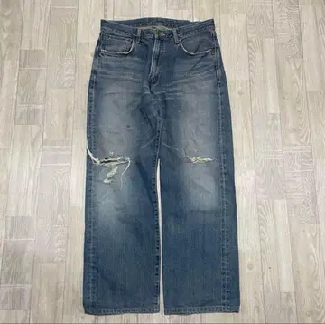 y2k edwin 505 배기 데님 배기 팬츠 원단