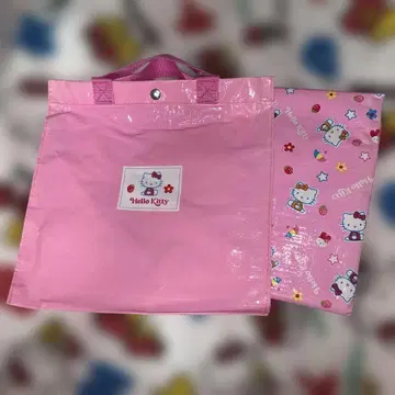 [ 레트로 ] SANRIO 헬로키티 & 미미 백 포함 레저 매트