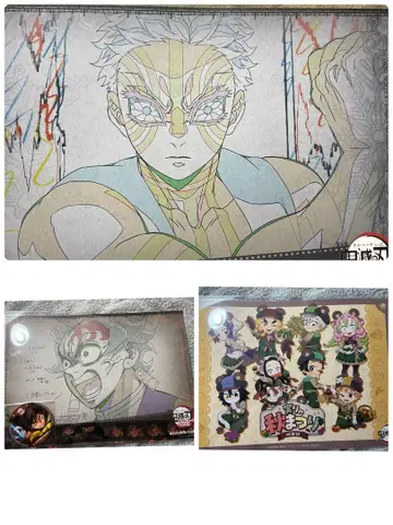 ufotable Cafe 런치 매트 아카자 탄지로 기유 코스터