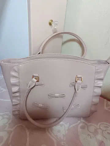 핑크 리본 토트백 양산형