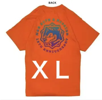 맨 위즈 셔츠 오렌지 XL 사이즈