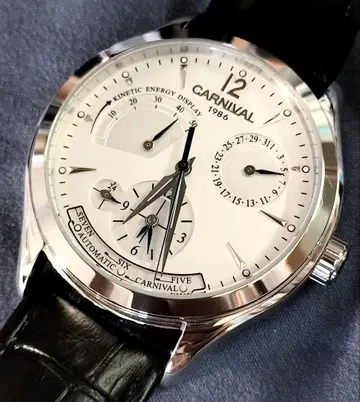 SALE [ CARNIVAL ] C19 자동 손목시계 화이트