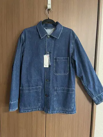 유니클로 데님 커버올 미사용 새상품 택 포함