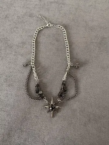 Necklace 깃털 y2k grunge