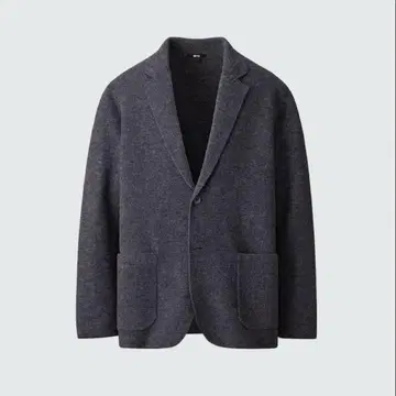 미사용 택 포함 니트 자켓 다크 그레이 유니클로C