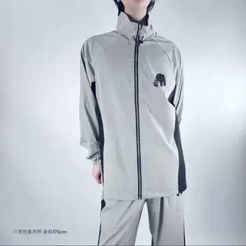 NieR 경량 액티브 하이넥 자켓 [ GRAY x BLACK ]