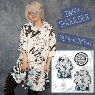 NieR 2WAY SHOULDER BLUE x CRASH PARKA
