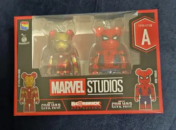 MARVEL BE@RBRICK 페어 박스 A상 아이언맨 스파이더맨