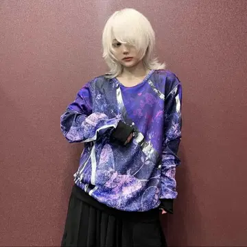 NieR 일본풍 패턴 MIX PULLOVER