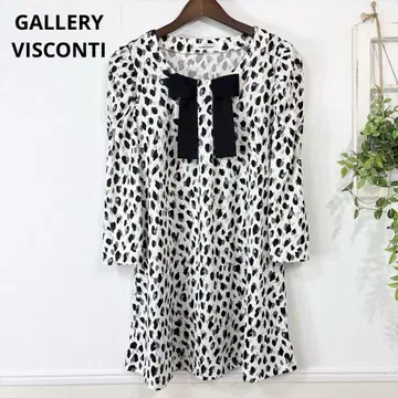 새상품급 루즈한 사이즈 GALLERYVISCONTI 레오파드 튜닉
