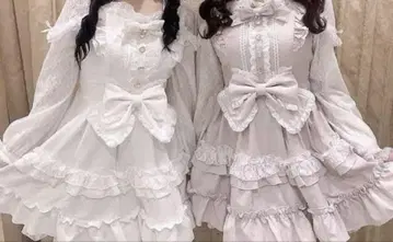 LIZLISA 티아라 리본 티어드 원피스 핑크